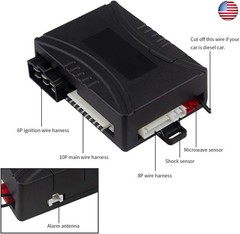 EASYGUARD EC202 2 Way car Alarm System with LCD Pager Display Remote Engine