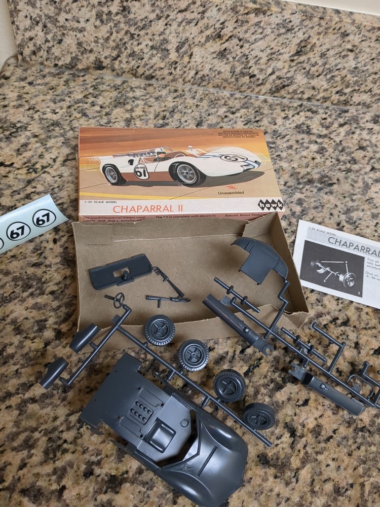 HAWK CHAPARRAL II RACE CAR MODEL/SLOT CAR MODEL KIT 1:32 SCALE BOXED