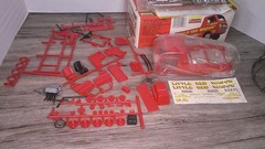 Lindberg Model car kit ” Little Red Wagon” 1965 Dodge hot rod truck Z159