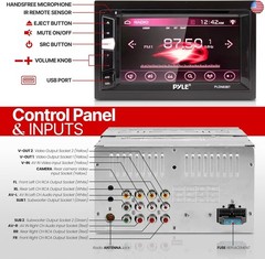 Pyle Double DIN 6.2? Touchscreen Car Stereo ? in-Dash Multimedia DVD/CD/MP3