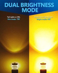 Amber Led Turn Signal Bulb with Projector Led 7440 7441 7443 Amber Turn Signal