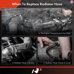 A-Premium Radiator Coolant Hose Compatible with Volvo XC60 2010-2016, XC90