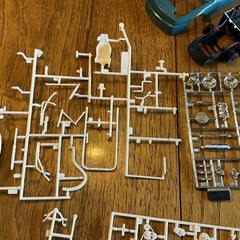 Built Model Car, 1990 Monogram Stock Car STARTED, INCOMPLETE, MODIFIED For Parts