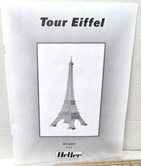 New Old Stock Heller France 61201/81201 1/650 Eiffel Tower 19″ Tall Model Kit