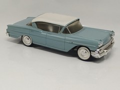 Vintage Blue & White 1958 Chevy Bel Air Dealer Promo Car