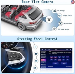 Roinvou Single Din Car Radio, 10.1 Inch Rotating Touch Screen Bluetooth Radio