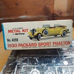 Hubley 1930 Packard Sport Phaeton 4859-600 Metal Model Kit 1962 Diecast Sealed