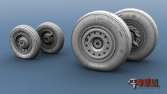 1:48 Resin Wheels Landing Gear for MiG 29K KUB MiG 35