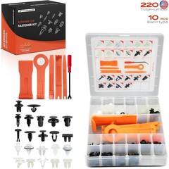 A-Premium 220PCS (22 Sizes) Car Retainer Clip Kit Compatible with Toyota Tundra
