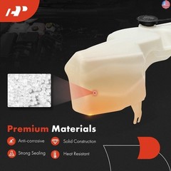 A-Premium Engine Coolant Overflow Recovery Reservoir Tank [with Cap &