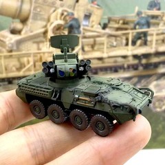 Tank World Mobile War 1/144 Stryker Wheeled Armored Vehicle Finished Model