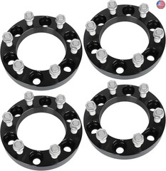 BRTEC 1in 6×5.5 Wheel Spacers, 2pcs 6×139.7 M14x1.5 Studs 108mm Center Bore