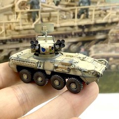 Tank World Mobile War 1/144 Stryker Wheeled Armored Vehicle Finished Model