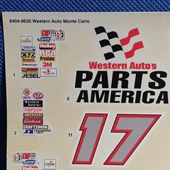 NASCAR 🌟 Decals Western Auto Chevy 1:25 Scale 1000s Model Car Parts 4 Sale AMT