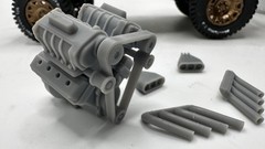 Wide Dual Supercharged engine Easy Build