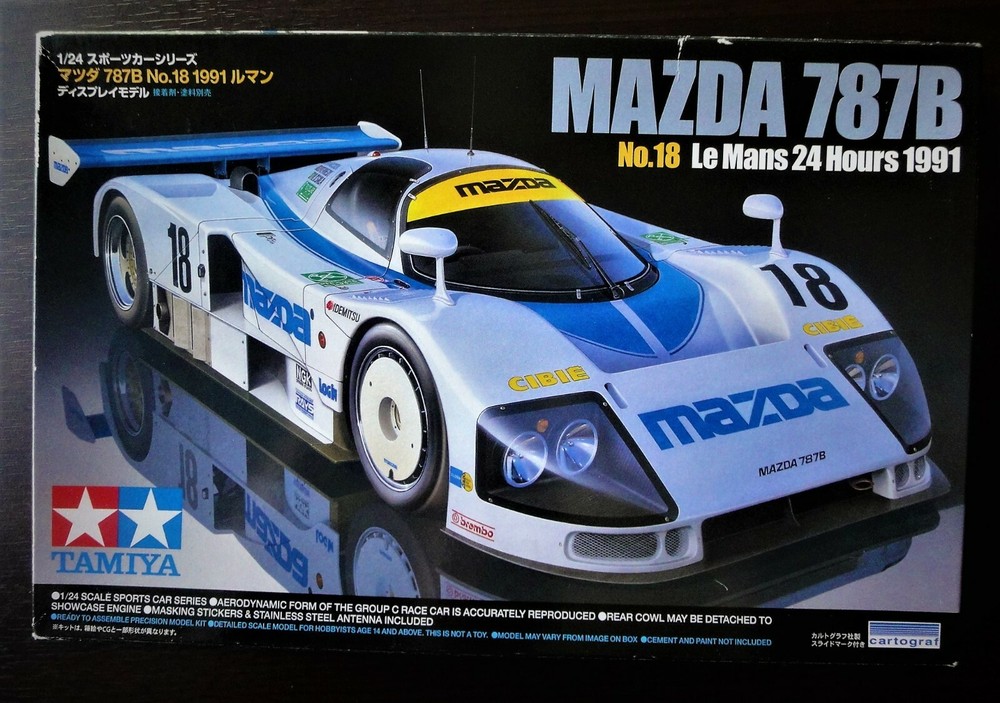 So Cool ! TAMIYA 1/24 MAZDA 787B ’91 Le Mans No18 Valuable !