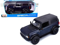 Maisto 31456BL 1/18 2021 Ford Bronco Wildtrak Dark Blue Metallic with