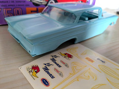 ULTRA RARE! ORIGINAL VINTAGE AMT 1959 EDSEL CORSAIR JR KIT *100% COMPLETE *L@@K!