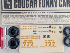 L@@K! **RARE **SEALED-BAG *ORIGINAL VINTAGE AMT COUGAR FUNNY CAR KIT **COMPLETE!