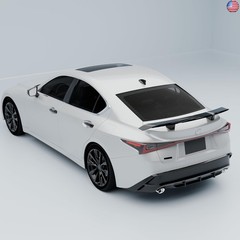 Carbon Fiber Look Spoiler Compatible with Lexus Sedan Saloon Accessories GT