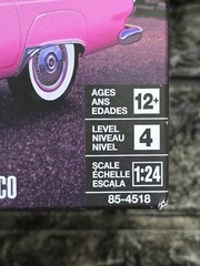 Revell 1956 Ford Thunderbird 1/24 Scale Plastic Model Car Kit 85-4518 SEALED NEW