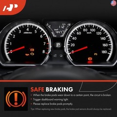 A-Premium Front and Rear Disc Brake Pad Wear Sensors Compatible with BMW E46