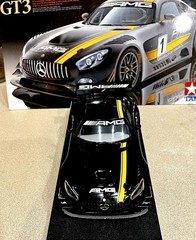 🏁 Built Plastic Model Car Kit TAMIYA Mercedes-AMG GT3 1/24 🏁