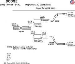 Dynomax 36317 Exhaust System Hanger for Dodge Charger