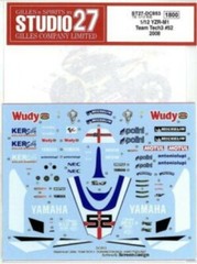 STUDIO27 1/12 YZR-M Team Tech3 #52 Rd.6-17 2008 for TAMIYA DC853 Decal
