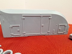ABS Type Resin 3D Printed Car Enclosed Transport Tri-axel Trailer Kit