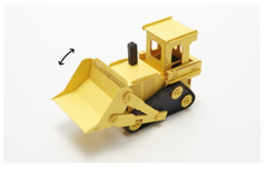 Bulldozer. CC-K3. Aozora Car Craft Models. Fold & Join. Glue & Paint Not Reqd