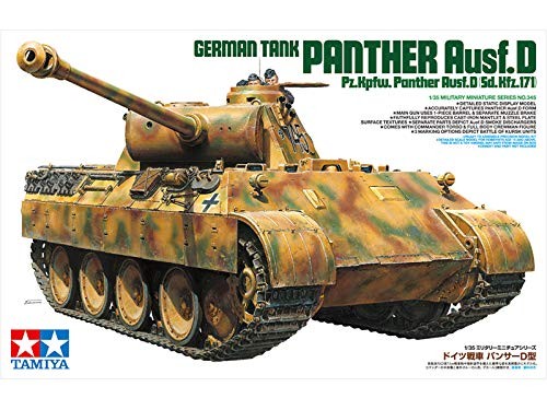 TAMIYA 1/35 No.345 German Army Medium Tank Panther D From Japan