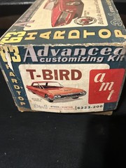 Vintage Original AMT 1963 T-Bird Ford Advanced Customizing Model Kit In Box