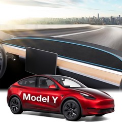2026 Upgrade Tesla Model Y Accessories Dashboard Cover [Anti-Glare and Sun Prote