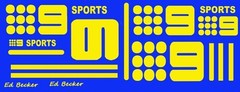 #9 Sports Camaro Trans Am Race car Decal  1/24th – 1/25th Scale