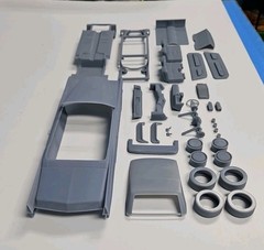 ABS-LIKE RESIN 3D PRINTED 1/25 1970 CADILLAC DEVILLE CONVERTIBLE KIT
