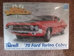 Revell Muscle 85-2018 1970 Ford Torino Cobra 1/25 Model Kit Open Box