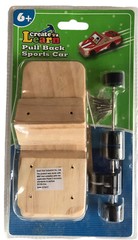 Create & Learn Pull Back Sports Car Build Kit DIY Kids 6+ Years 2016 Kit
