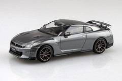 Aoshima 06549 #03-DM Nissan R35 GT-R 2024 Gray 1/32 Scale Snap Together Kit