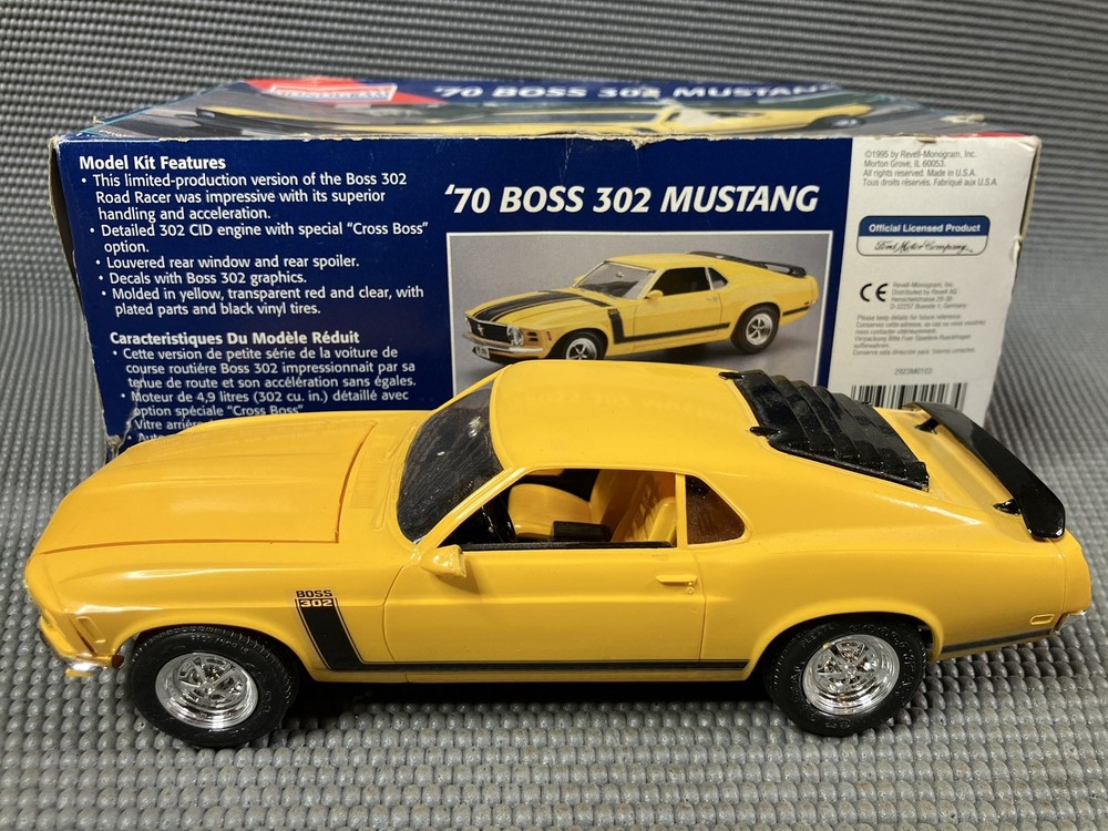 1970 FORD MUSTANG Boss 302 MONOGRAM Model Kit MACH 1 FASTBACK Assembled *Read*