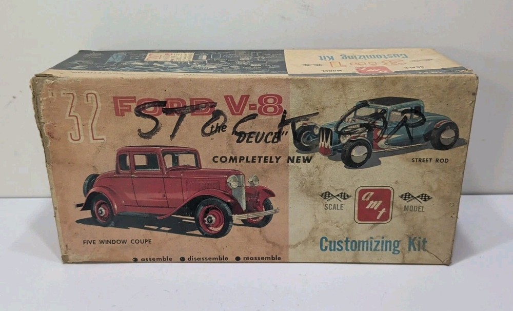 ✨VINTAGE✨ 1960 Issue AMT 232 1932 Ford Deuce Coupe 32 Ford – Model Car Kit
