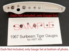 1967 SUNBEAM TIGER GAUGE FACES for 1/25 AMT kits—PLEASE READ DESC