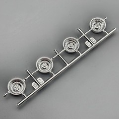 Revell 85-2596 70 Dodge Challenger T/A Parts Kit Bash Chrome Drag Wheels