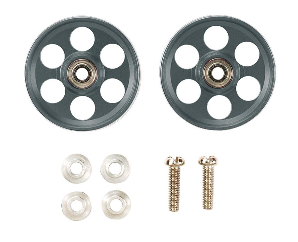 MINI4WD Lightweight 19mm All Aluminum Bearing Roller Gunmetal 95454