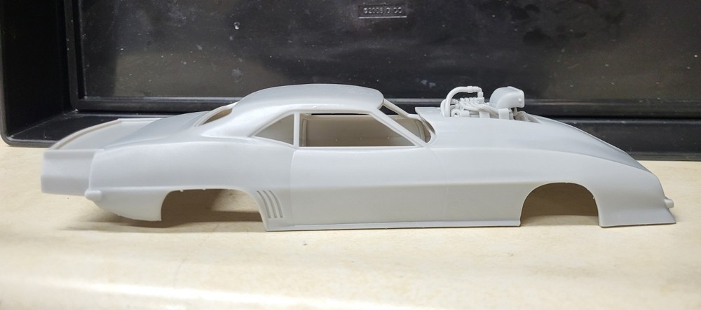 1/24 scale resin 3d printed 1969 Camaro Blown Pro Mod drag body model slot car