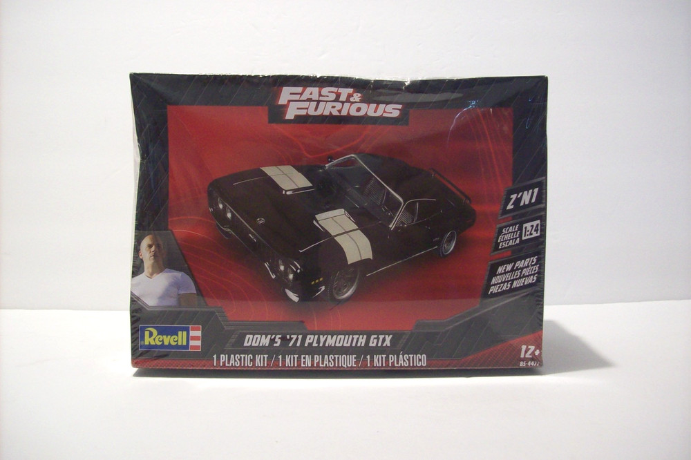 Revell FAST & FURIOUS DOM’S ’71 PLYMOUTH GTX, Factory Sealed, 1/25, 2020, READ!