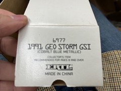 AMT 6977 1991 GEO STORM GSI Cobalt blue met. Dealer PROMO 1/25 McM