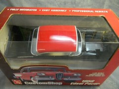 1/25 SCALE 1958 EDSEL PACER PRE-PAINTED BLACK & RED AMT CUSTOM SHOP MODEL KIT