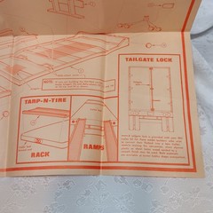 Instructions ONLY IMC 1/25 Big Rig Heavy-Duty Flatbed Trailer 1965 No. 701-200