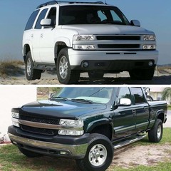 Headlights Assembly Compatible with 99-02 Chevy Silverado Chrome Housing Clear